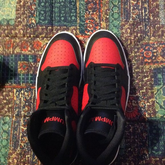 Jordan  Access Men\'s Black, Red & White Leather Sneakers - 11.5 - New in Box main image 10